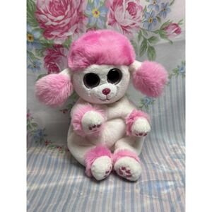 Ty Beanie Bellies Heartly the Pink Poodle‎ Plush 8"